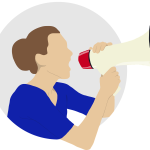 woman, megaphone, yell-4370509.jpg